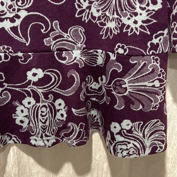 Anthropologie Mock Neck Mini Dress Boho Keyhole Back - Picture 6 of 13